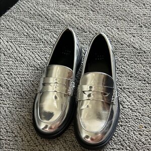 A New Day Silver Loafers